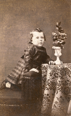 American architect Frank Lloyd Wright (1867-1959) as a child, McGregor, Iowa, 1869