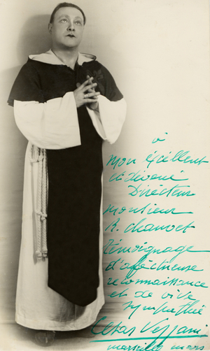 César Vezzani (8 August 1888 - 11 November 1951) signed portrait in role