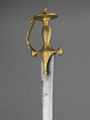 Sword of Guru Sadhu Singh Sodhi, Pubjab, 19th century (steel & gold)