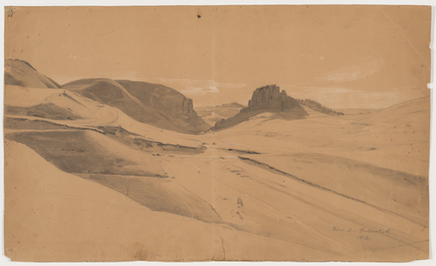 Die Kluse bei Halberstadt, 1852 (pencil, watercolour & opaque white on paper)