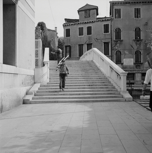 Bridge in Venice, 1960s (b/w photo)