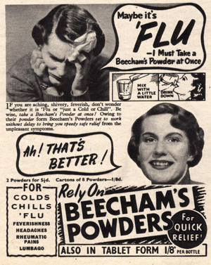 Beecham's Magazine, advert, UK, 1930s