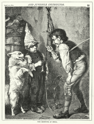 The Recruits at Drill (engraving)