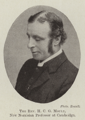 The Reverend H C G Moule, New Norrisian Professor at Cambridge (b/w photo)