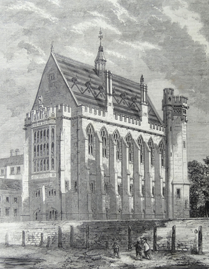The inner temple Law library, 1860 (engraving)