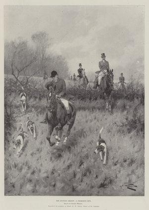 The Hunting-Season, a Promising Run (litho)