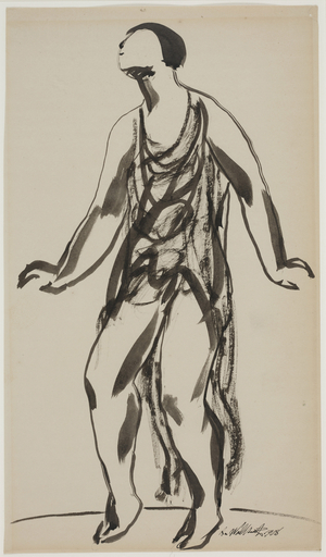 Isadora Duncan Dancing, 1908 (ink on paper)