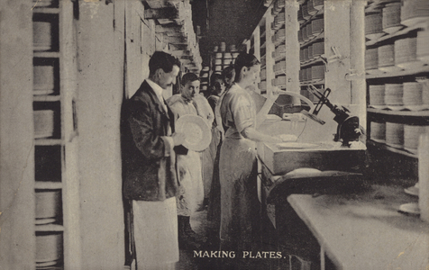 Making plates (b/w photo)
