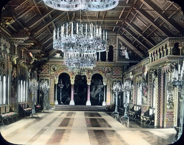 Ballroom hall at Neuschwanstein castle in Bavaria