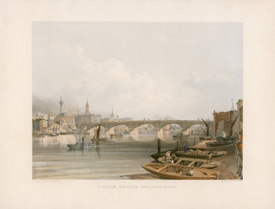 London Bridge (coloured engraving)