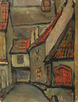 Old Riga, c.1960 (tempera on paper)
