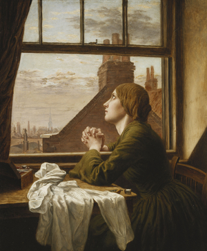 The Song of the Shirt, 1854 (oil on canvas)