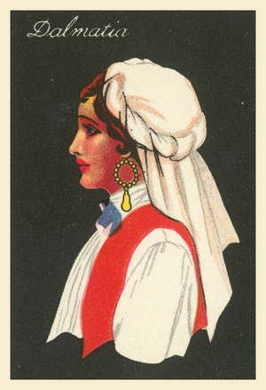 Girls of Many Lands: Dalmatia (colour litho)