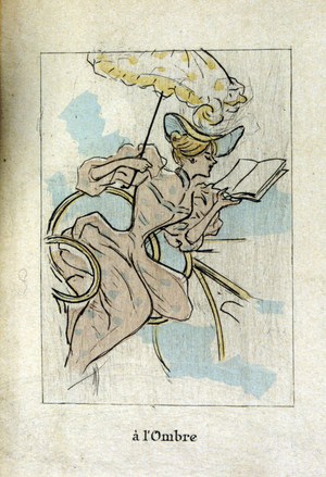 A woman reading