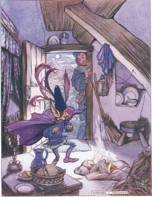 "Rumpelstiltskin is my name" (colour litho)