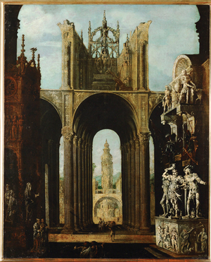 Imaginary Architecture (oil on canvas)