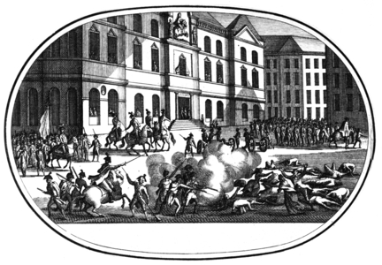 Counter-Revolutionary Riots in Lyon, 1793 (engraving)