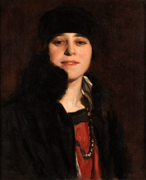 Mrs C Sargeant Jagger, 1917 (oil on canvas)