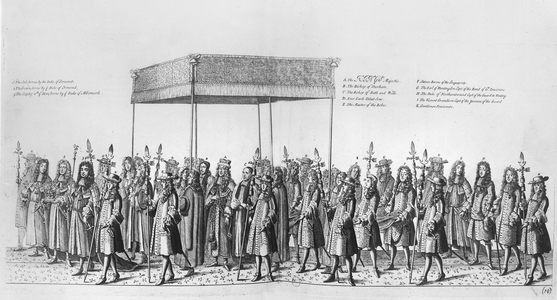Procession for the Coronation of James II of England (engraving)