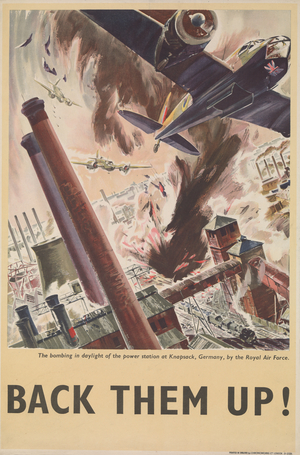 Back Them Up! (RAF Blenheim Bombers), 1941 (lithograph and letterpress on paper)