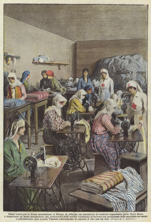 New times for Mohammedan women (colour litho)