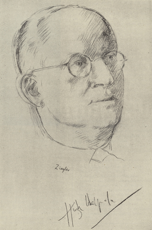 Hugh Walpole, English novelist (litho)