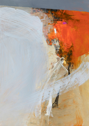 Freefall, 2022 (mixed media on paper)