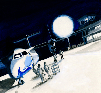 Maintenance, 2017 (acrylic paint on paper)