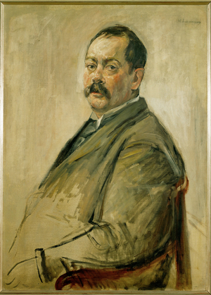 Portrait of painter Lovis Corinth (painting on canvas)