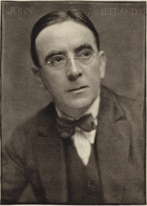 Portrait of John Ireland (b/w photo)