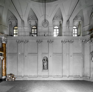 Baroque - Architecture : Hall Borromini - Oratory of the Filippini, Rome, Italy 1640