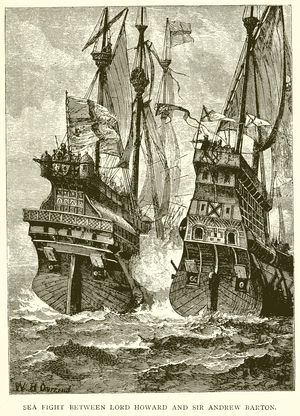 Sea Fight between Lord Howard and Sir Andrew Barton (engraving)