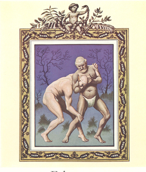 Wrestling Book Plate, UK, 1920s