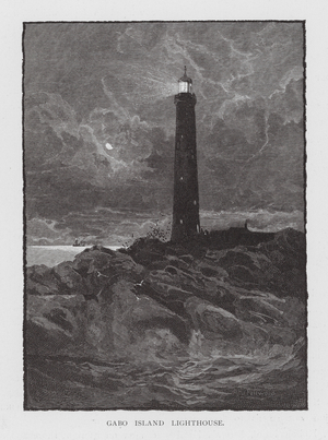 Gabo Island Lighthouse (engraving)