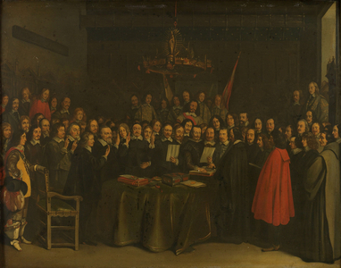 Ratification of the Peace of Münster, 1648-1670 (oil on copper)