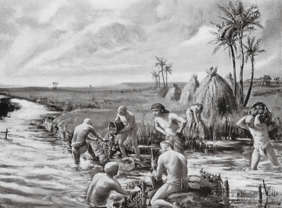 Draining the Marshes (litho)