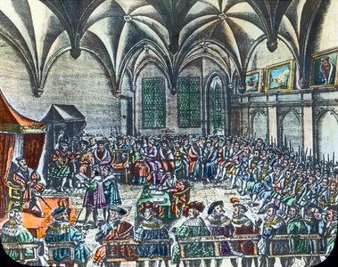Scene from the life of Protestand reformer Martin Luther