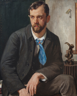 Portrait of Charles Holden (oil on canvas)