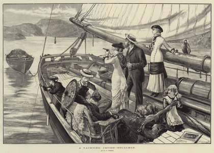 A Yachting Cruise, becalmed (engraving)