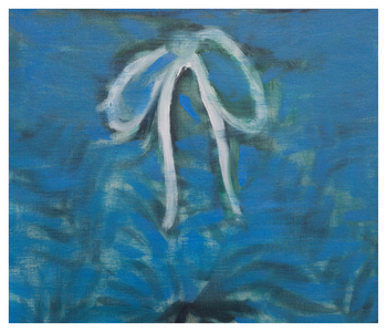 Late Swim, detail, 2019 (oil on linen)