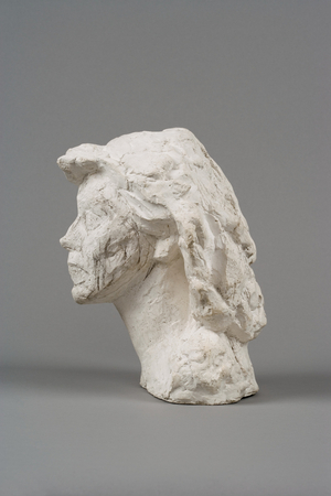 Head of Isabel, c.1938-9 (plaster enhanced with pencil)