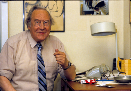 Oslo 19850905. Gisle Straume, actor and former theater manager, photographed September …, 1985 (photo)