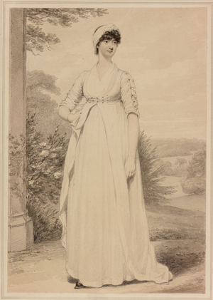 Portrait of a Lady, 1799 (ink & pencil on wove paper)

