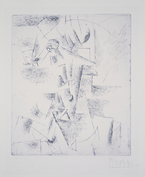 Head of a Man, 1912 (etching)