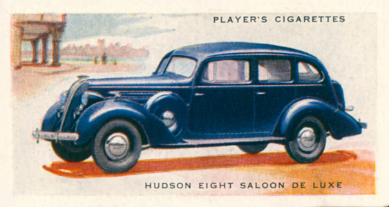 Motor Cars, c 1935: Hudson Eight Saloon De Luxe (colour litho)