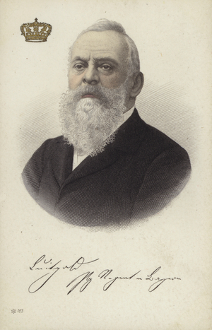 Luitpold, Prince Regent of Bavaria (colour litho)