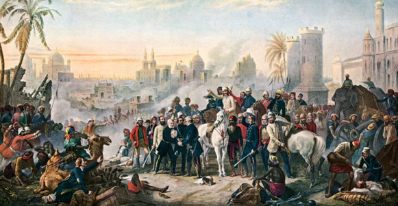 The Relief of Lucknow (colour litho)
