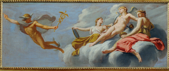 L' Amour ordonne a Mercur d' annoncer son pouvoir a l' univers - Amor orders Mercury to proclaim his power to all the world …