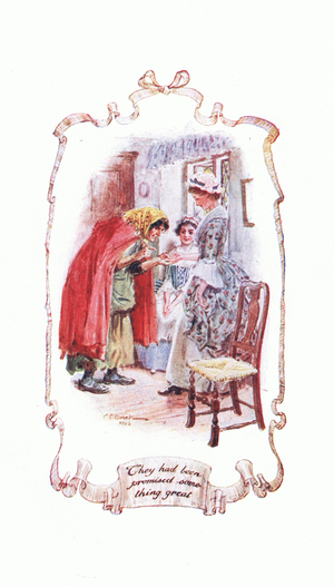 They had been promised something great, from The Vicar of Wakefield published by J M Dent & Son Ltd, 1920's (colour litho)