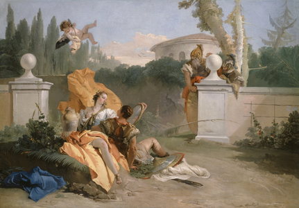 Rinaldo and Armida in Her Garden, 1742-45 (oil on canvas)